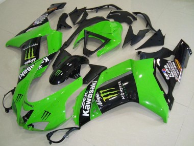Cheap 2007-2008 Kawasaki ZX6R Motorcycle Fairings - Monster Green Canada