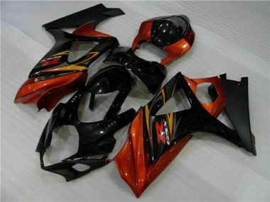 Cheap 2007-2008 Suzuki GSXR 1000 Motorcycle Fairings - Black Orange Canada