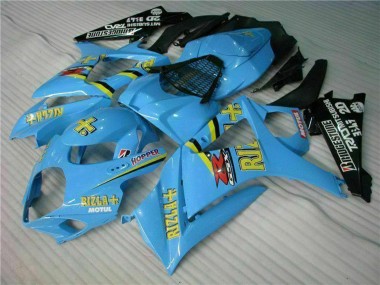 Cheap 2007-2008 Suzuki GSXR 1000 Motorcycle Fairing Kits - Blue Gold Black Rizla Canada