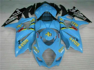 Cheap 2007-2008 Suzuki GSXR 1000 Motorcycle Fairing Kits - Blue Gold Black Rizla Canada