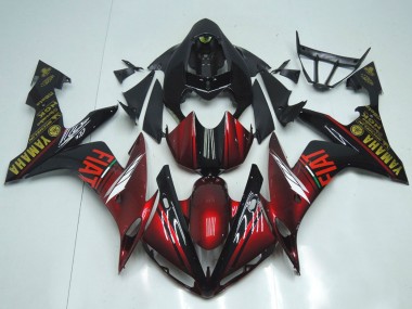 Cheap 2007-2008 Yamaha YZF R1 Motorcycle Fairings - Maroon Red Black Fiat Canada