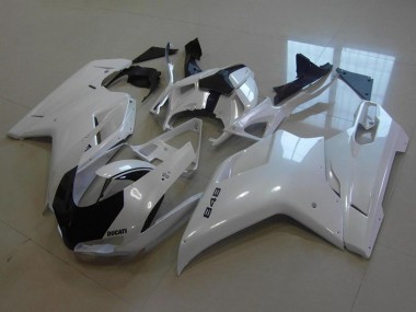 Cheap 2007-2014 Ducati 848 Motorcycle Fairings - Glossy White Canada