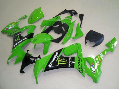 Cheap 2008-2010 Kawasaki ZX10R Motorcycle Fairings - Green Glossy Black Yellow Monster Canada