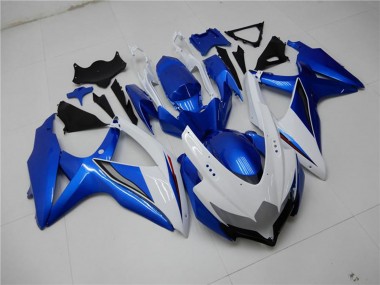 Cheap 2008-2010 Suzuki GSXR 600/750 Motorcycle Fairings - White Blue Canada