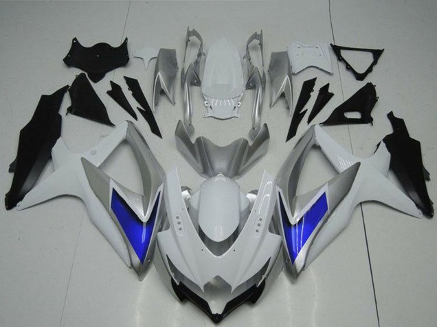 2008-2010 Suzuki GSXR 600/750 Motorcycle Fairings - Silver White Blue Black Canada