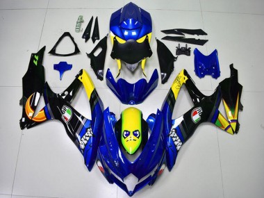 Cheap 2008-2010 Suzuki GSXR 600/750 Motorcycle Fairings - Blue Yellow Shark Canada