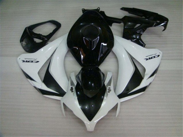 2008-2011 Honda CBR1000RR Motorcycle Fairings Kits - White Glossy Black Canada