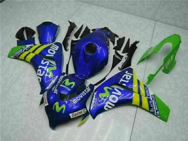 Cheap 2008-2011 Honda CBR1000RR Motorcycle Fairings - Blue Yellow Green MoviStar Castrol Canada