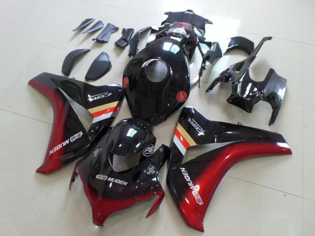 2008-2011 Honda CBR1000RR Motorcycle Fairings - Glossy Black Red Mugen Canada