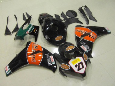 Cheap 2008-2011 Honda CBR1000RR Motorcycle Fairings - Glossy Black Orange HM Plant 27 Canada