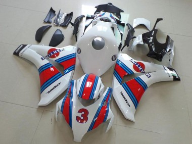 Cheap 2008-2011 Honda CBR1000RR Motorcycle Fairings - White Red Light Blue Martini 3 Canada
