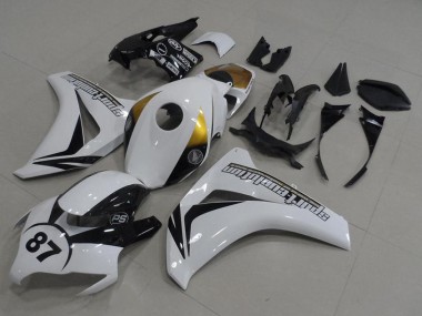 Cheap 2008-2011 Honda CBR1000RR Motorcycle Fairings - White Gold Glossy Black 87 Canada
