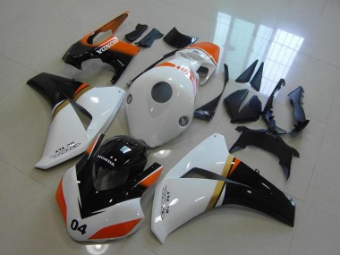 Cheap 2008-2011 Honda CBR1000RR Motorcycle Fairings - White Orange Glossy Black Racing Canada