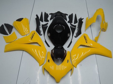 Cheap 2008-2011 Honda CBR1000RR Motorcycle Fairing Kits - Yellow Glossy Black Canada