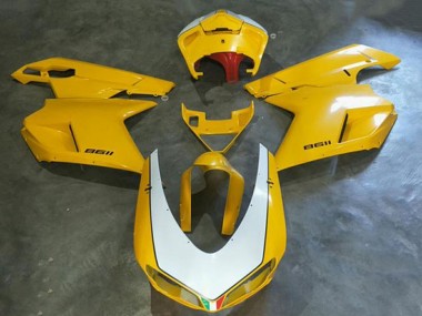 Cheap 2008-2012 Kawasaki EX250 Motorcycle Fairings - White Yellow Canada