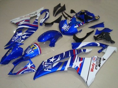 Cheap 2008-2016 Yamaha YZF R6 Motorcycle Fairings - White Blue Fiat Motul Michelin 27 Canada