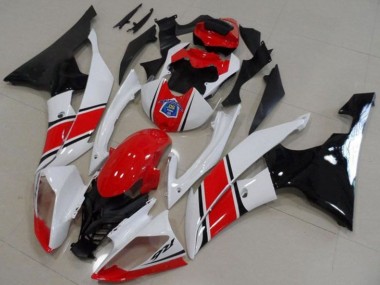 Cheap 2008-2016 Yamaha YZF R6 Motorcycle Plastics - White Red Glossy Black Canada