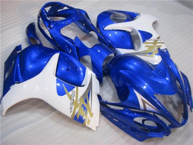 Cheap 2008-2020 Suzuki GSXR 1300 Hayabusa Motorcycle Fairings - White Blue Canada