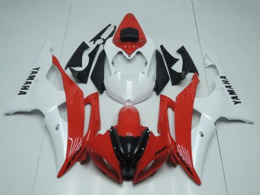 Cheap 2008-2016 Yamaha YZF R6 Motorcycle Fairings - White Red Canada