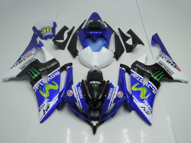 Cheap 2008-2016 Yamaha YZF R6 Motorcycle Fairings - Blue White Glossy Black Green Monster MoviStar Yamalube ENEOS Canada