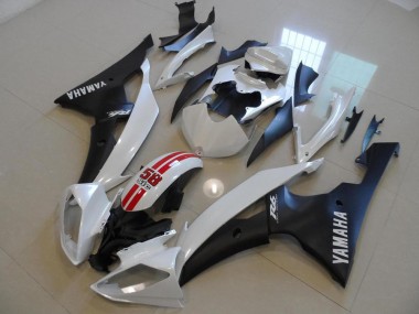 Cheap 2008-2016 Yamaha YZF R6 Bike Fairings - White Red Matte Black Canada