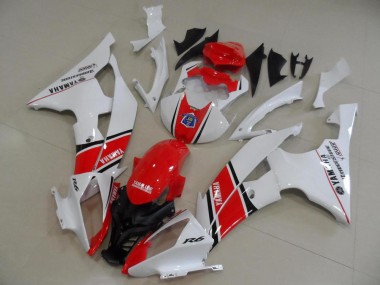 Cheap 2008-2016 Yamaha YZF R6 Motorcycle Fairings - White Red Black Stripe OEM Style Canada