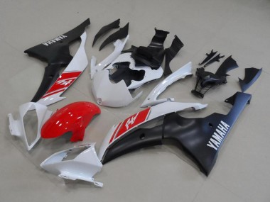 Cheap 2008-2016 Yamaha YZF R6 Motorcycle Fairing Kits - White Red Matte Black Canada