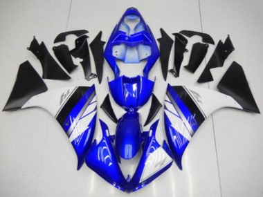 Cheap 2009-2011 Yamaha YZF R1 Motorcycle Fairings - Blue White Matte Black Canada