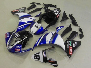 Cheap 2009-2011 Yamaha YZF R1 Motorcycle Fairings - White Blue Black Fimer Yamalube Canada