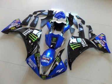 Cheap 2009-2011 Yamaha YZF R1 Motorcycle Fairings - White Blue Black Green Monster Yamalube Graves Canada