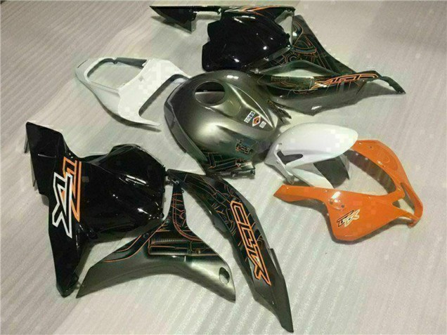 2009-2012 Honda CBR600RR Motorcycle Fairings - White Orange Glossy Black Canada