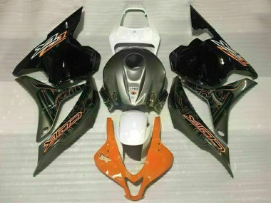 Cheap 2009-2012 Honda CBR600RR Motorcycle Fairings - White Orange Glossy Black Canada