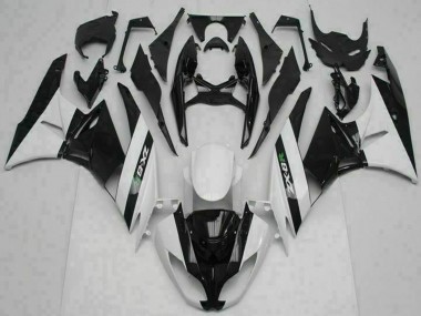 Cheap 2009-2012 Kawasaki ZX6R Motorcycle Fairings - Glossy Black White Canada