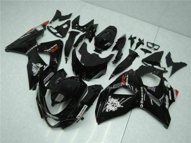 Cheap 2009-2016 Suzuki GSXR 1000 Motorcycle Fairings - Glossy Black Red Beacon Motul Canada