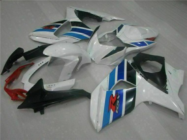Cheap 2009-2016 Suzuki GSXR 1000 Full Motorcycle Fairings - White Blue Black Canada