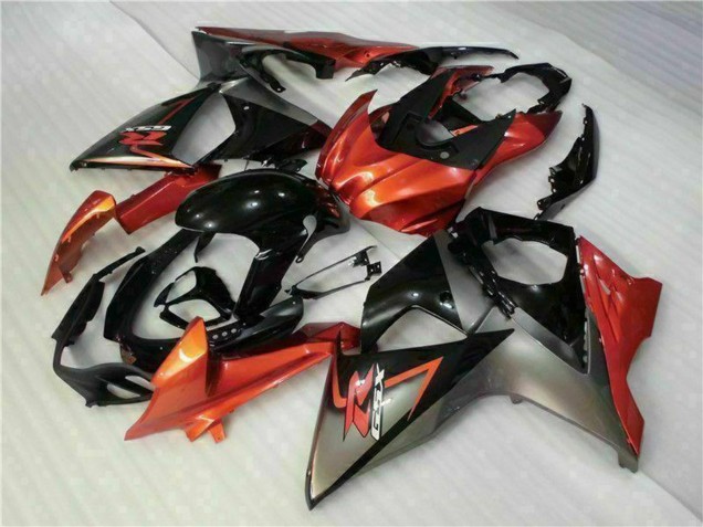 2009-2016 Suzuki GSXR 1000 Motorcycle Fairings - Orange Glossy Black Canada