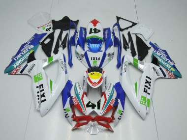 Cheap 2009-2016 Suzuki GSXR 1000 Motorcycle Fairings - White Blue Red Yellow Green Fixi 41 Canada