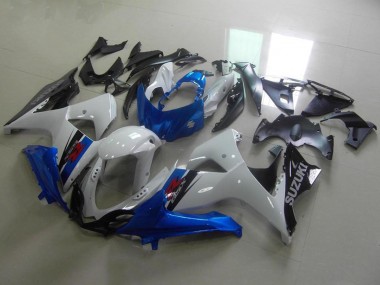 Cheap 2009-2016 Suzuki GSXR 1000 Motorcycle Fairings - White Blue Black OEM Style Canada