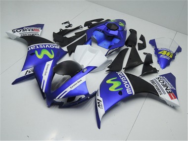Cheap 2012-2014 Yamaha YZF R1 Motorcycle Fairings - Blue White Black Green MoviStar Yamalube ENEOS Canada