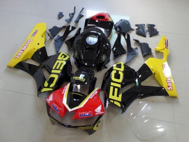 Cheap 2013-2026 Honda CBR600RR Motorcycle Fairings - Yellow Red Glossy Black Geico Canada