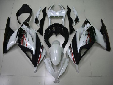 Cheap 2013-2024 Kawasaki Ninja 300 EX300R Motorcycle Fairing - White Red Black Canada