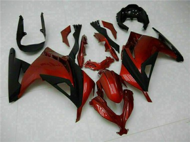 Cheap 2013-2024 Kawasaki Ninja 300 EX300R Motorcycle Fairings - Red Black Canada