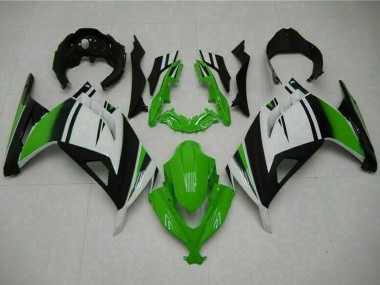 Cheap 2013-2024 Kawasaki Ninja 300 EX300R Motorcycle Fairings - White Green Black Canada