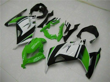 Cheap 2013-2024 Kawasaki Ninja 300 EX300R Motorcycle Fairings - White Green Black Canada