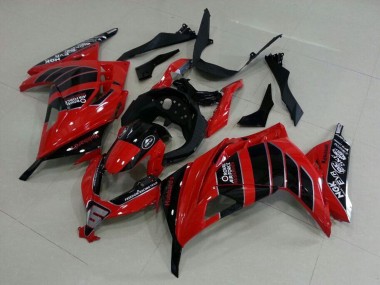 Cheap 2013-2018 Kawasaki ZX300R Motorcycle Fairings - Red Black Air Force Canada