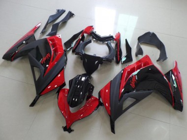 Cheap 2013-2018 Kawasaki ZX300R Motorcycle Fairings - Red Glossy Black Matte Black Canada