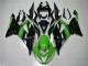 2013-2018 Kawasaki ZX6R Bike Fairings - Green Glossy Black Canada