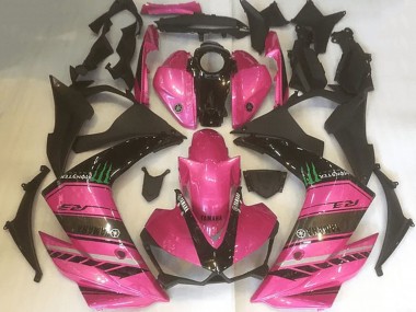 Cheap 2015-2018 Yamaha YZF R3 Motorcycle Fairings - Pink Black Green Monster Canada