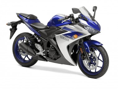 Cheap 2015-2018 Yamaha YZF R3 Motorcycle Fairings - Silver Blue Black Canada