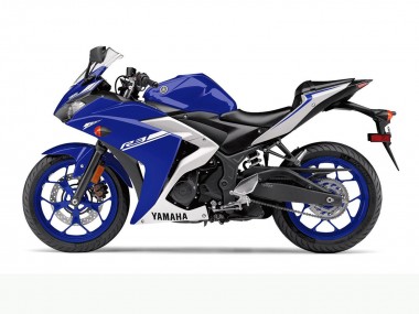 Cheap 2015-2018 Yamaha YZF R3 Motorcycle Fairings - Blue White Canada